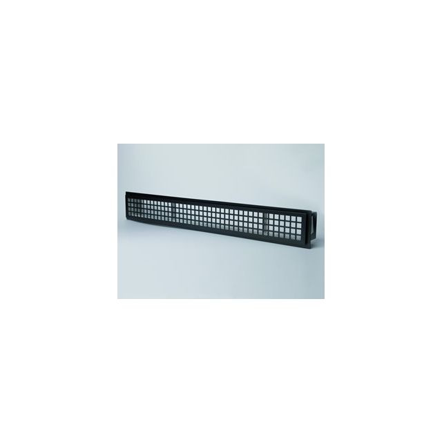 CB-tec Design-Luftleiste Kamin Ofen Luftleiste 550 mm schwarz, quadratischer Auslass, dzs55s